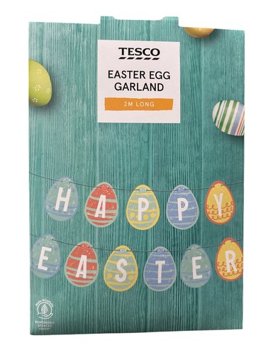 Easter egg garland metres - easter, 2