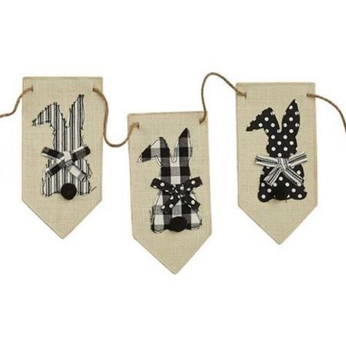 Cotton tails easter garland - tails,