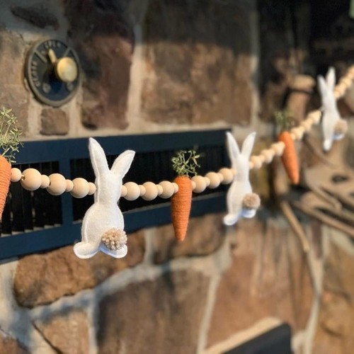 Easter bunny garland with - easter,