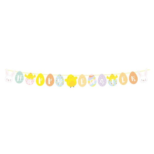 Metre happy easter bunting - 2,