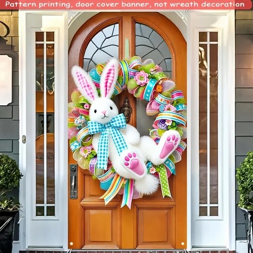 Easter bunny garland hanging - easter,