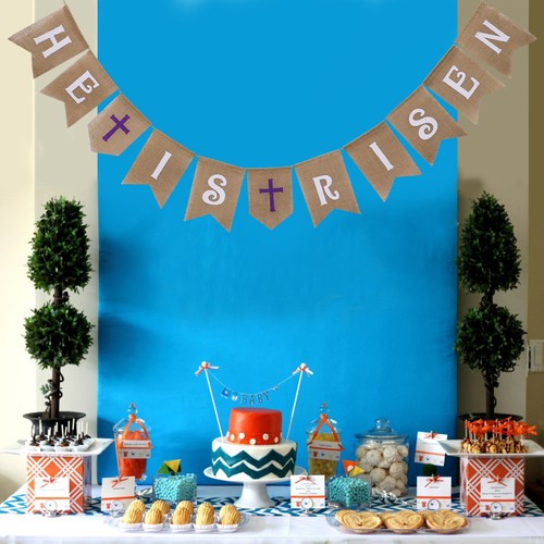 Happy easter banner vintage - banner,