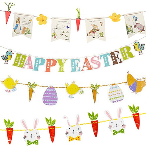 Easter banner bunting garland - banner,