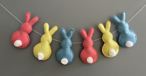 Easter bunny garland - garland, /