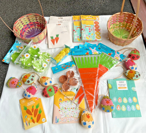 Easter bundle garland - bundle, baskets