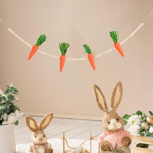 Artificial carrot garland - carrot,