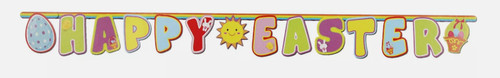 Happy easter banner 165cm - happy,