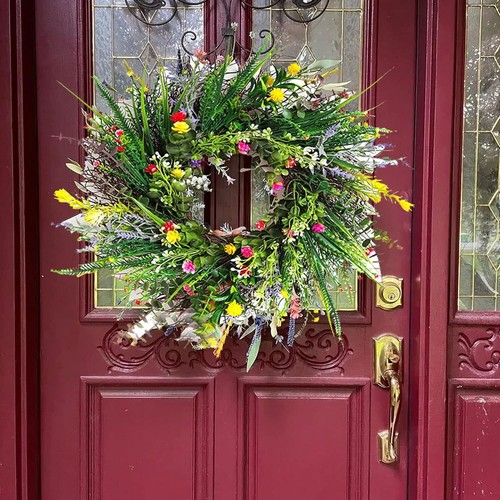Spring easter wreath - spring,