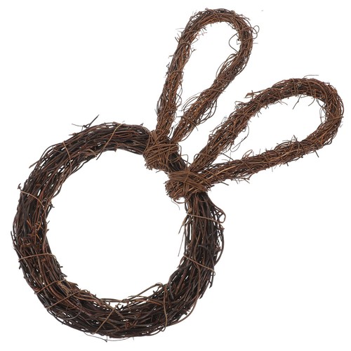 Bunny wreath rattan shape - rattan,