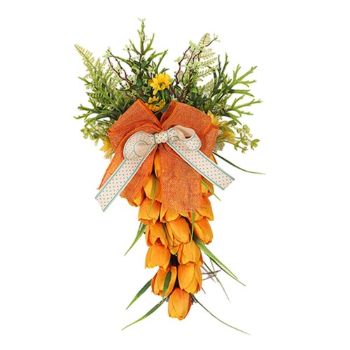 Easter carrot wreath - easter,