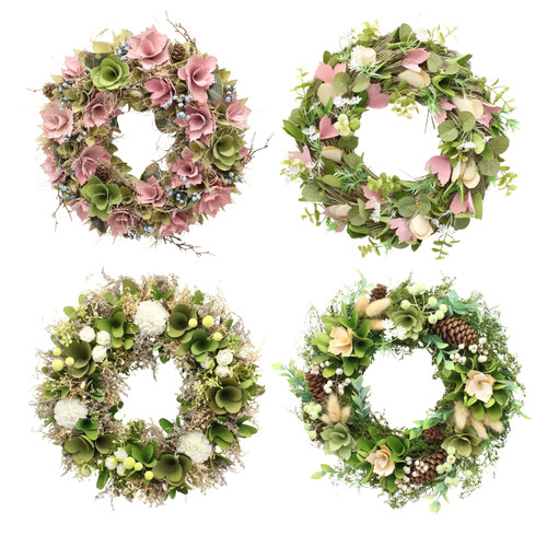 Hanging door wreath round - door,