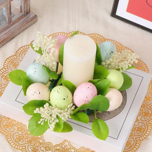 Easter egg wreath front door - egg,