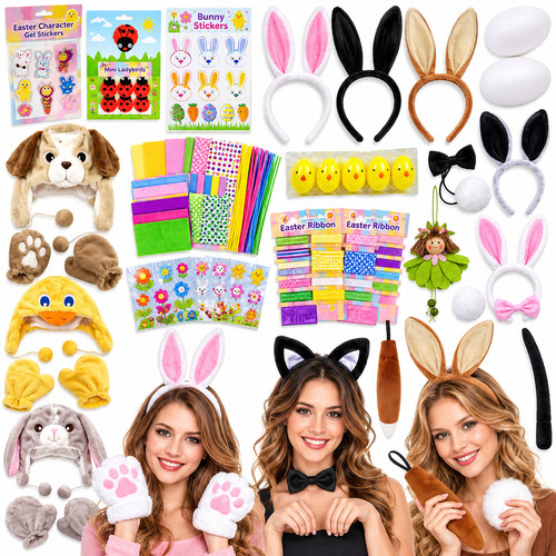 Easter egg chicks bunny ear - egg,