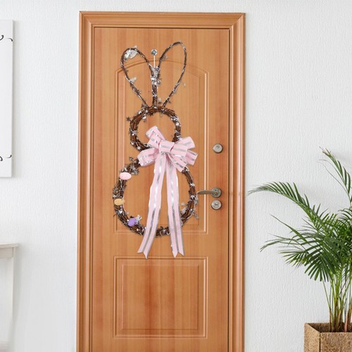 Easter rabbit wreath handmade - easter,