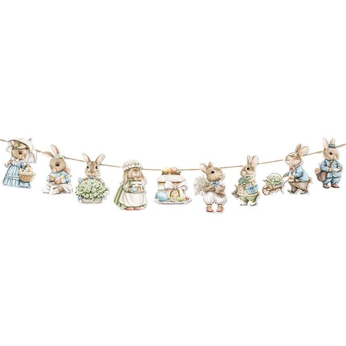 Rabbit bunting easter birthday - rabbit,