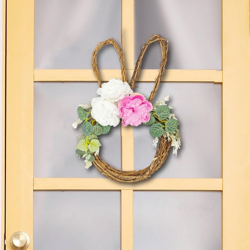 Easter bunny wreath - easter,