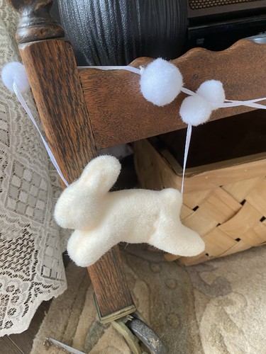 Cream and white bunny rabbit - cream,