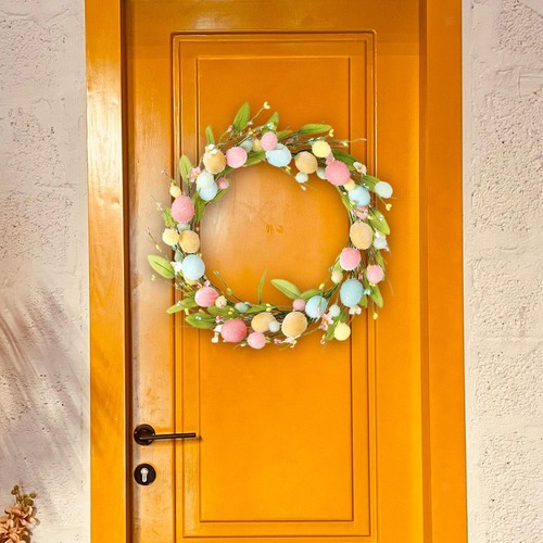 Easter spring wreath - easter,
